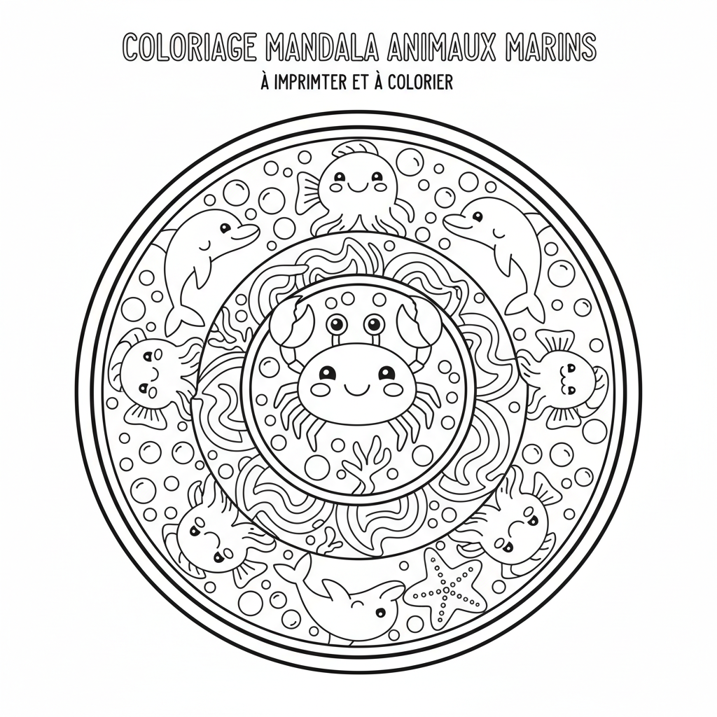 Coloriage coloriage à imprimer mandalas 1
