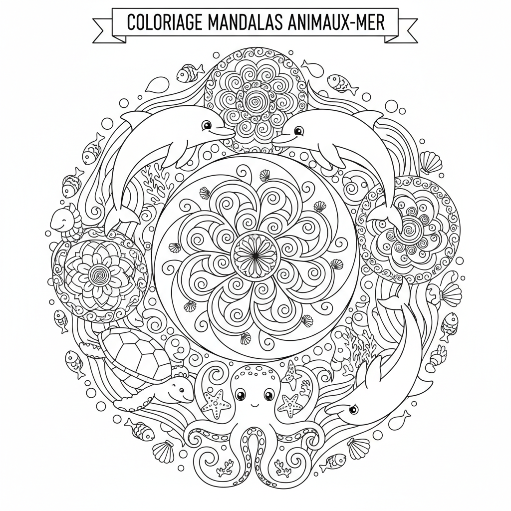 Coloriage coloriage à imprimer mandalas 5
