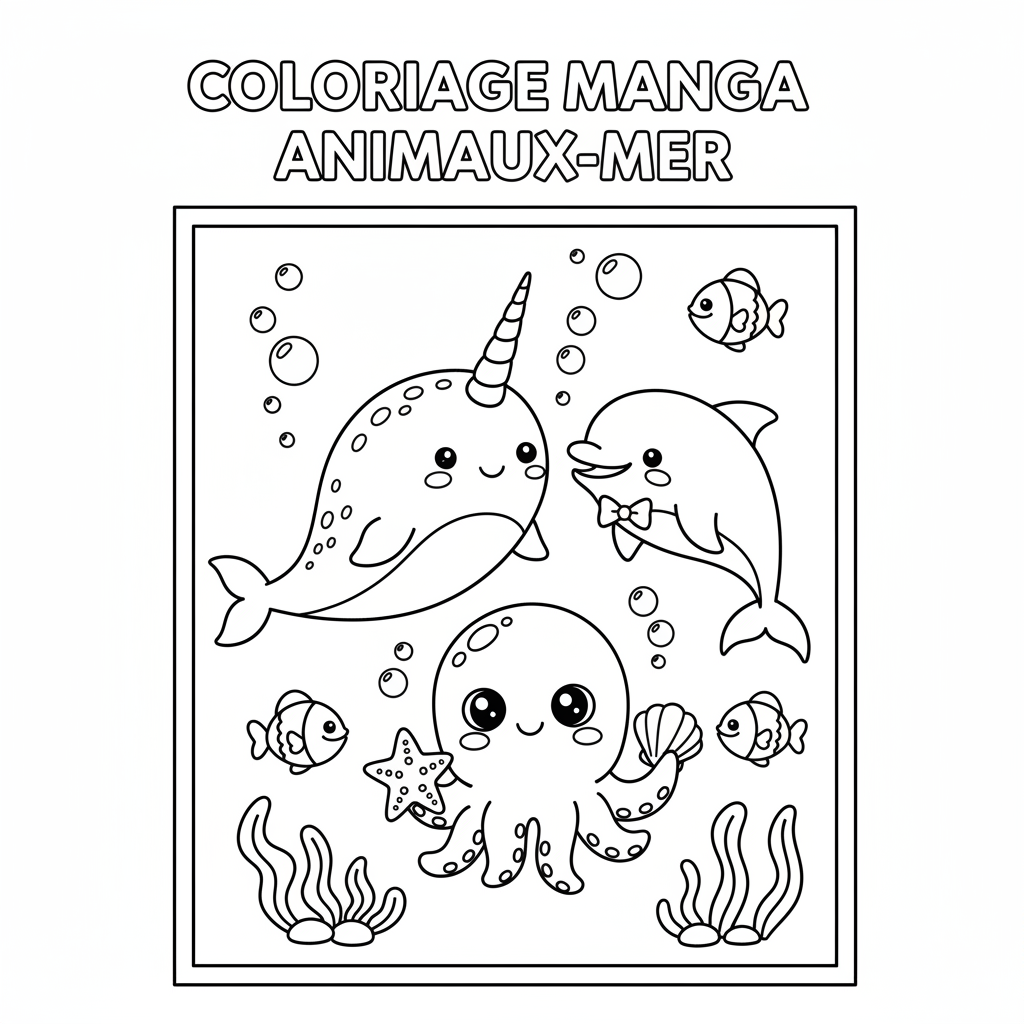 Coloriage coloriage à imprimer manga