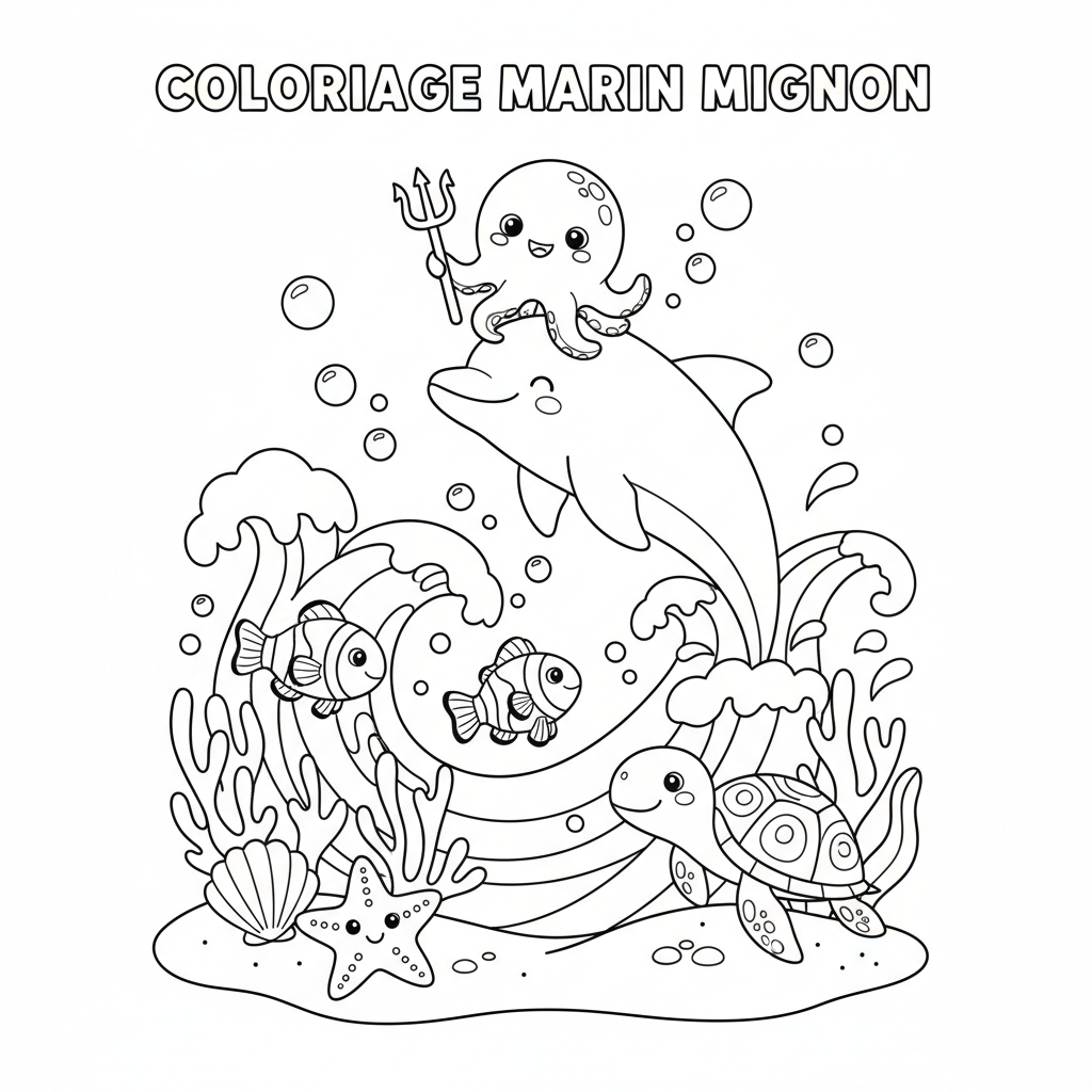 Coloriage coloriage à imprimer mignon 5