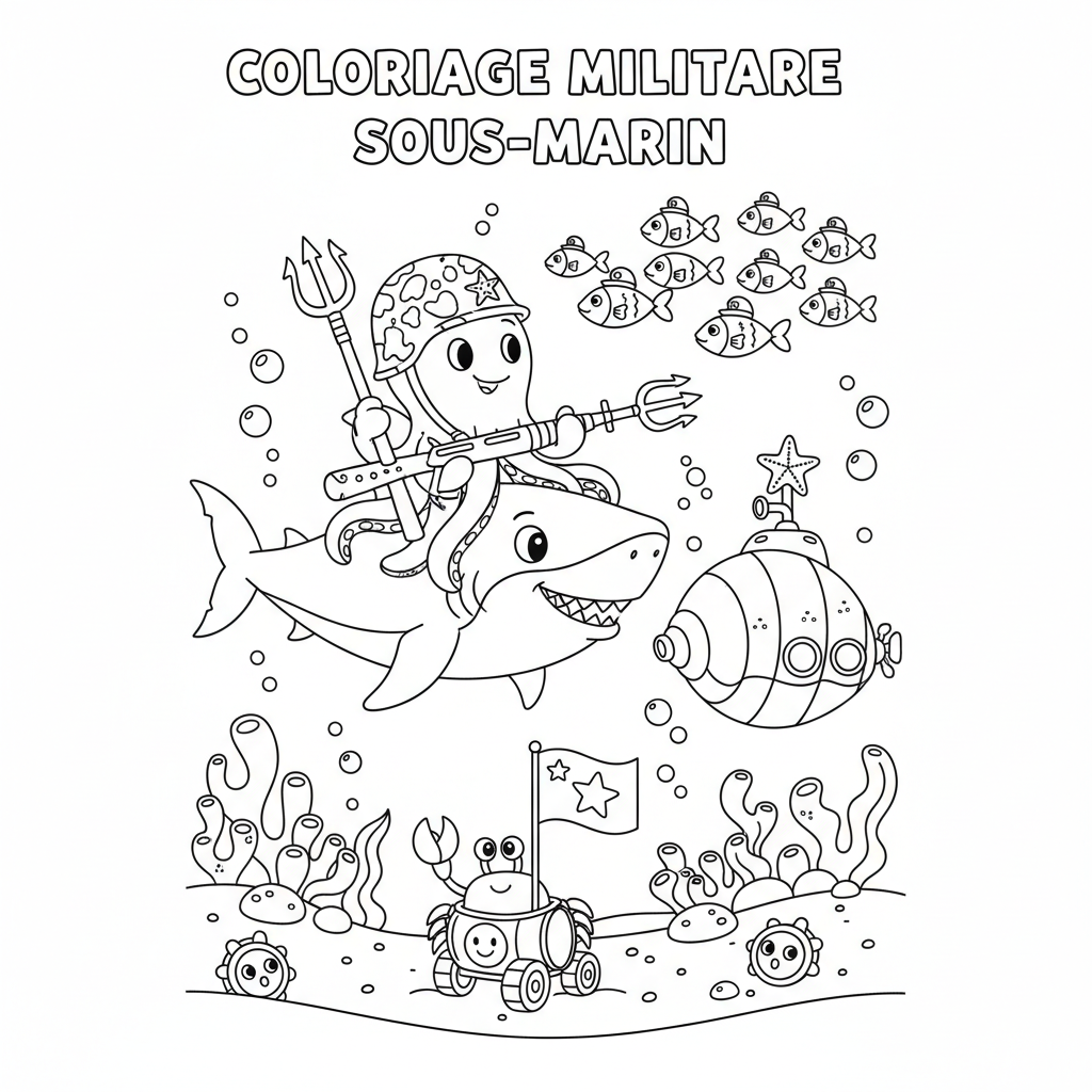 Coloriage coloriage à imprimer militaire 3