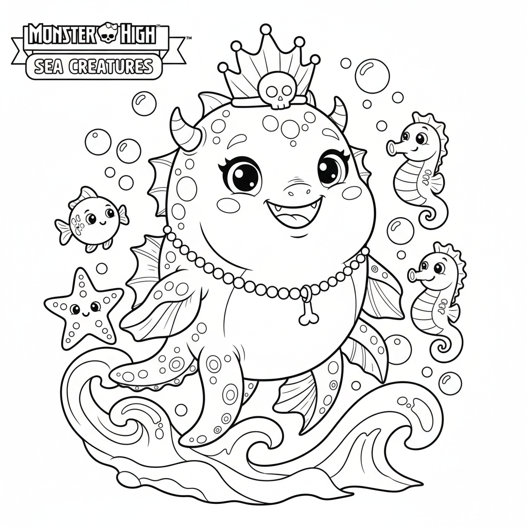 Coloriage coloriage à imprimer monster high 1