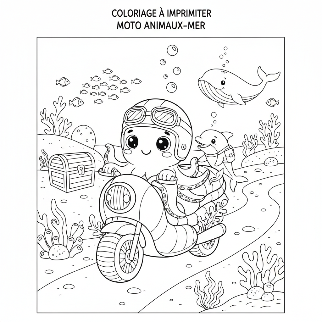 Coloriage coloriage a imprimer moto 3