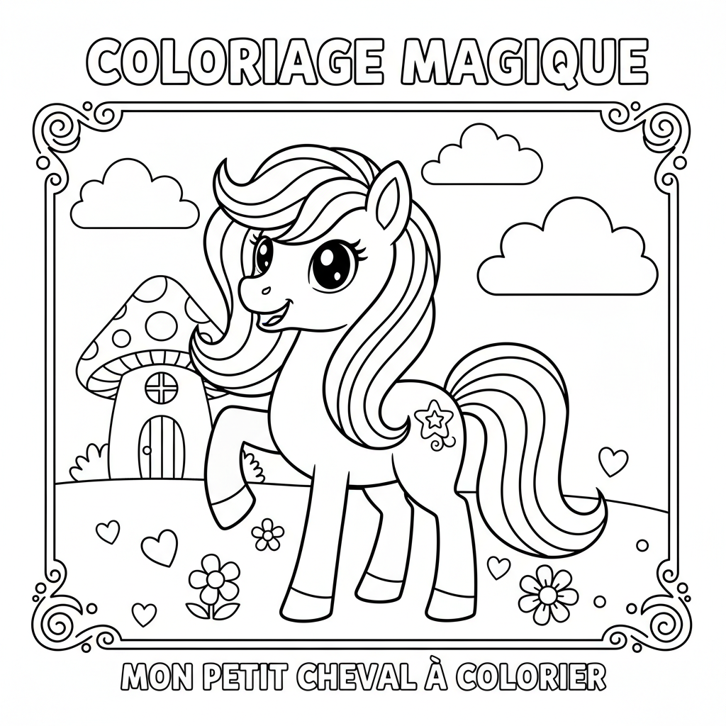 Coloriage coloriage à imprimer my little pony