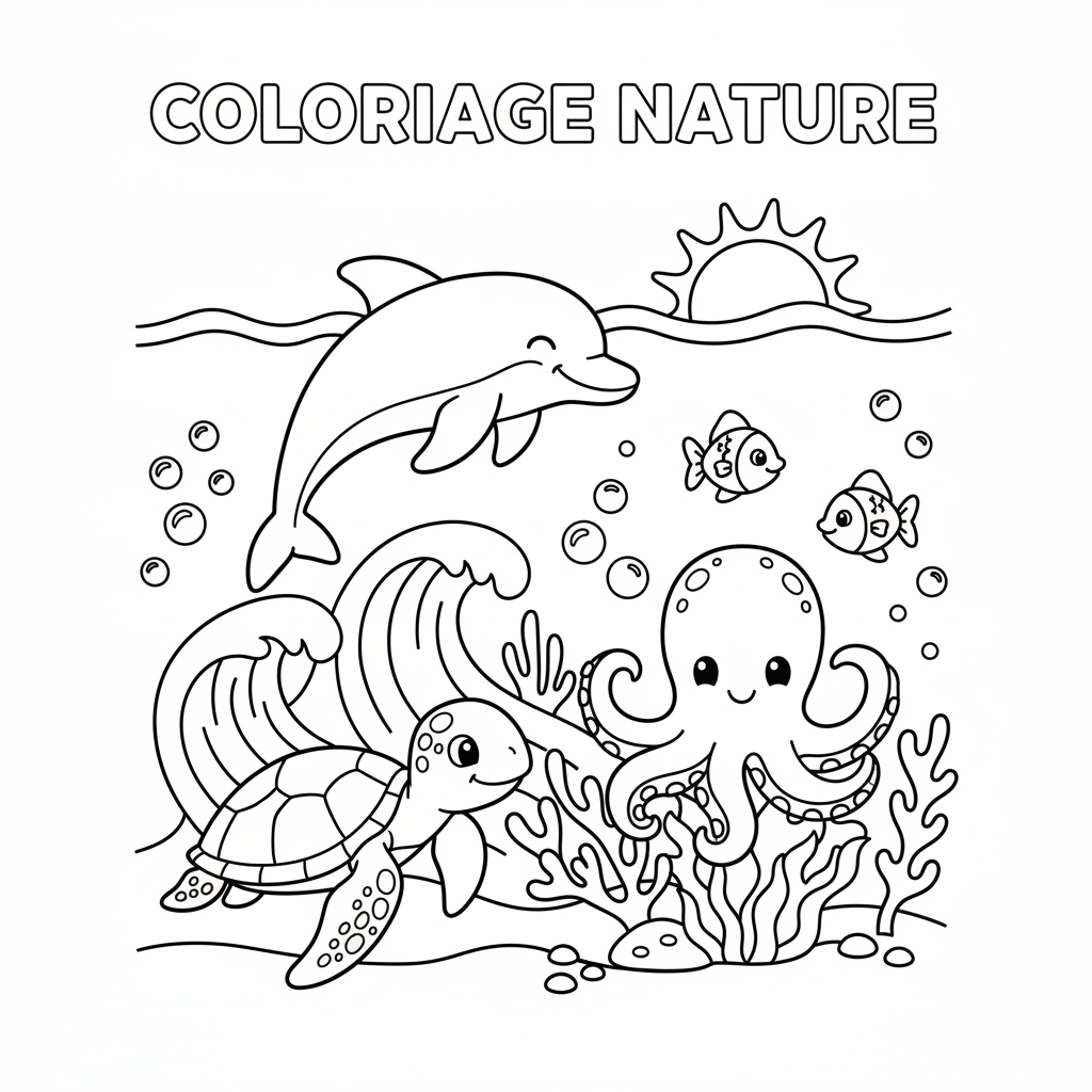 Coloriage coloriage à imprimer nature 5
