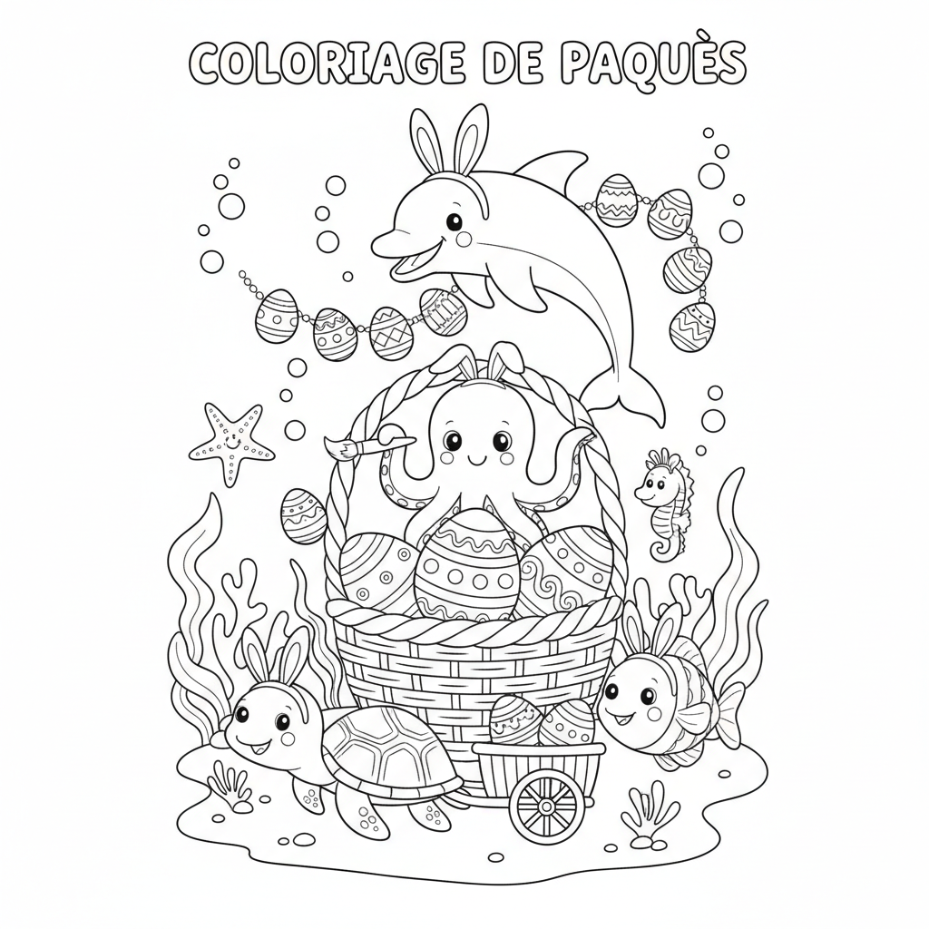 Coloriage coloriage a imprimer paques 2