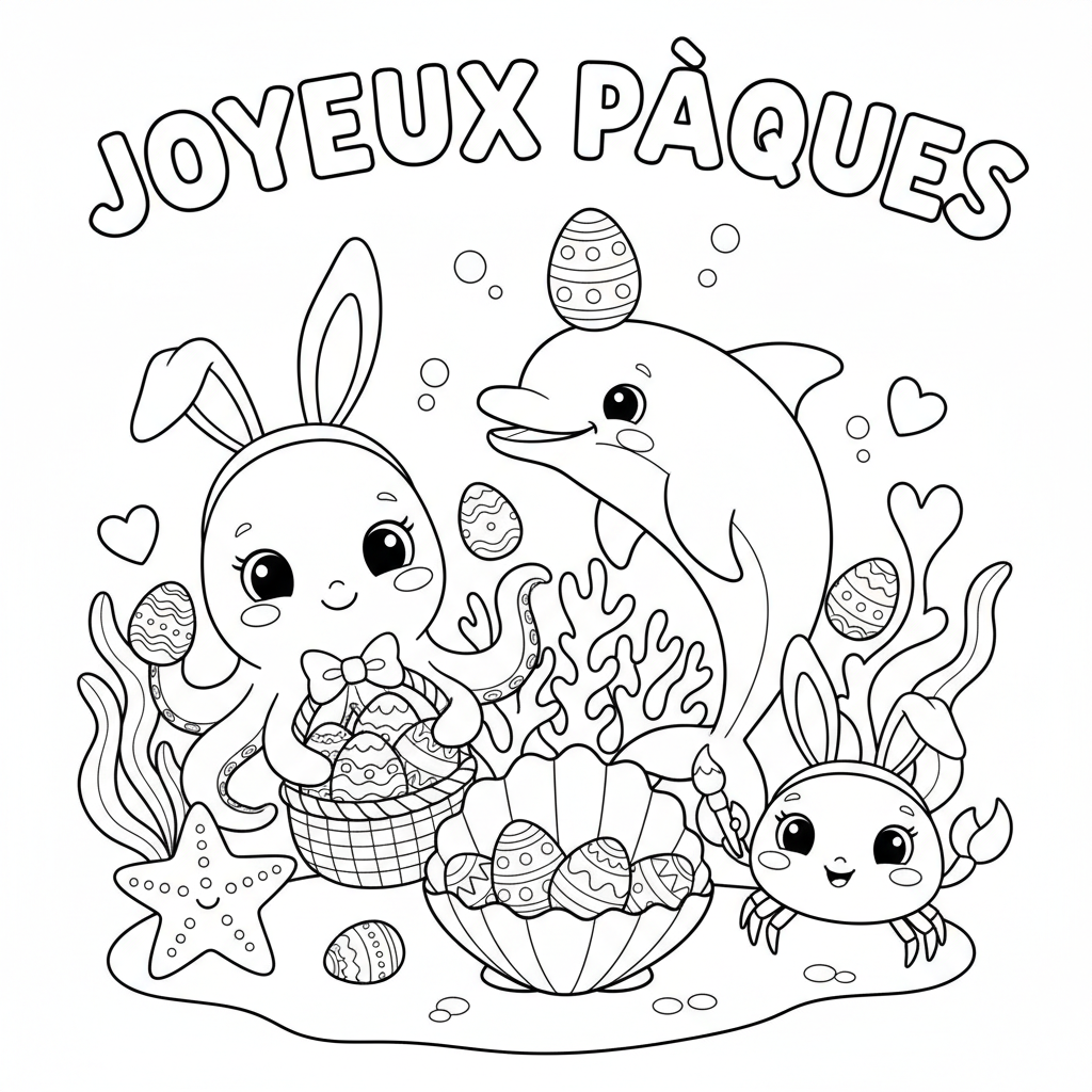 Coloriage coloriage a imprimer paques 4