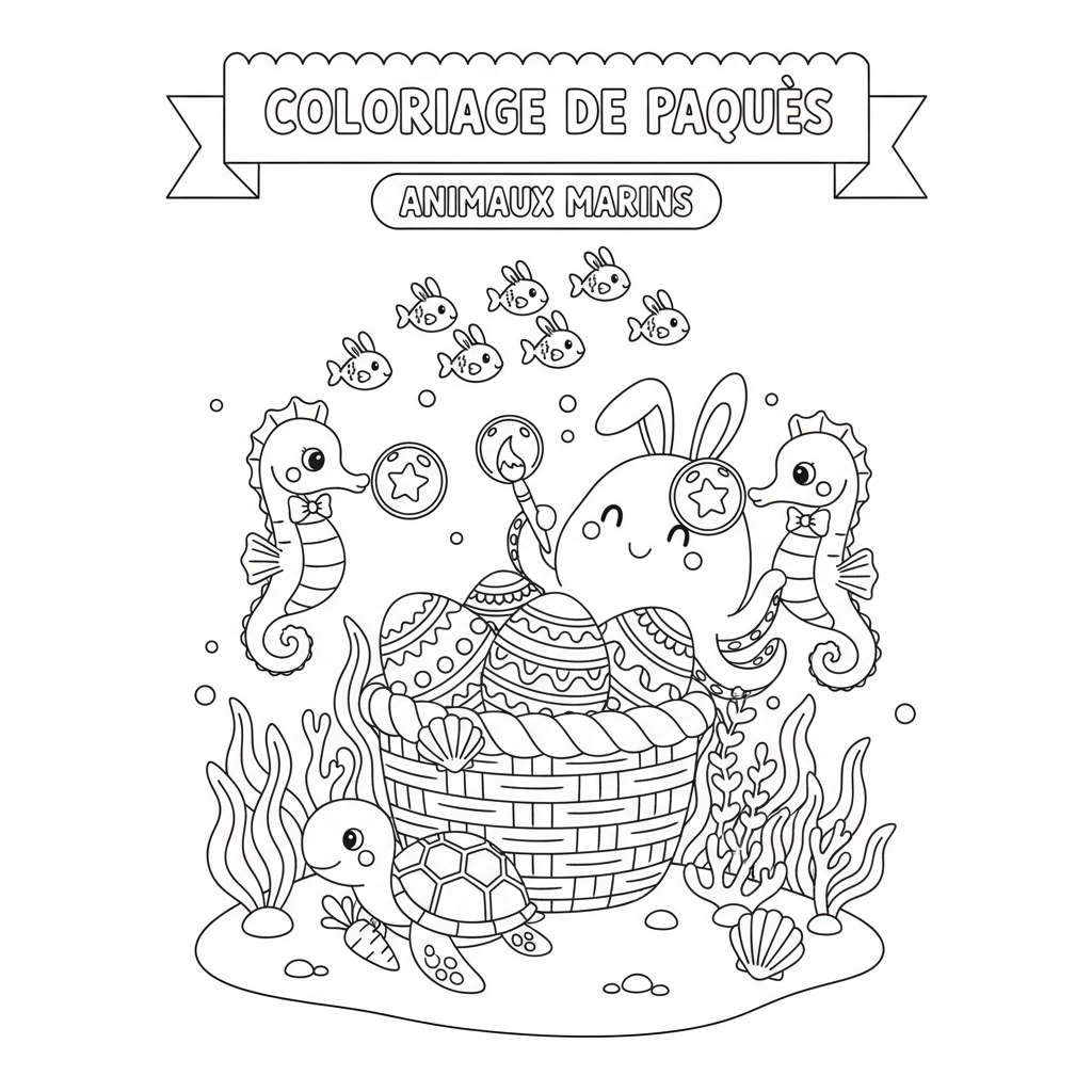 Coloriage coloriage à imprimer paques gratuit 3