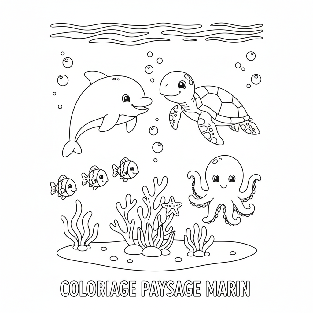 Coloriage coloriage à imprimer paysage 3