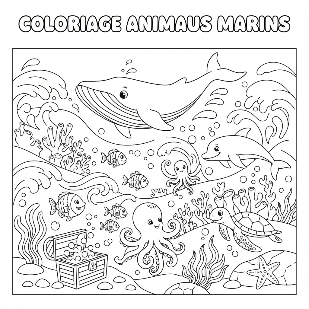 Coloriage coloriage à imprimer paysage 5