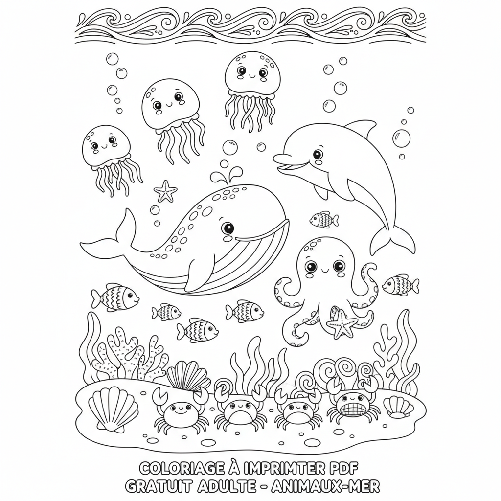 Coloriage coloriage à imprimer pdf gratuit adulte 1