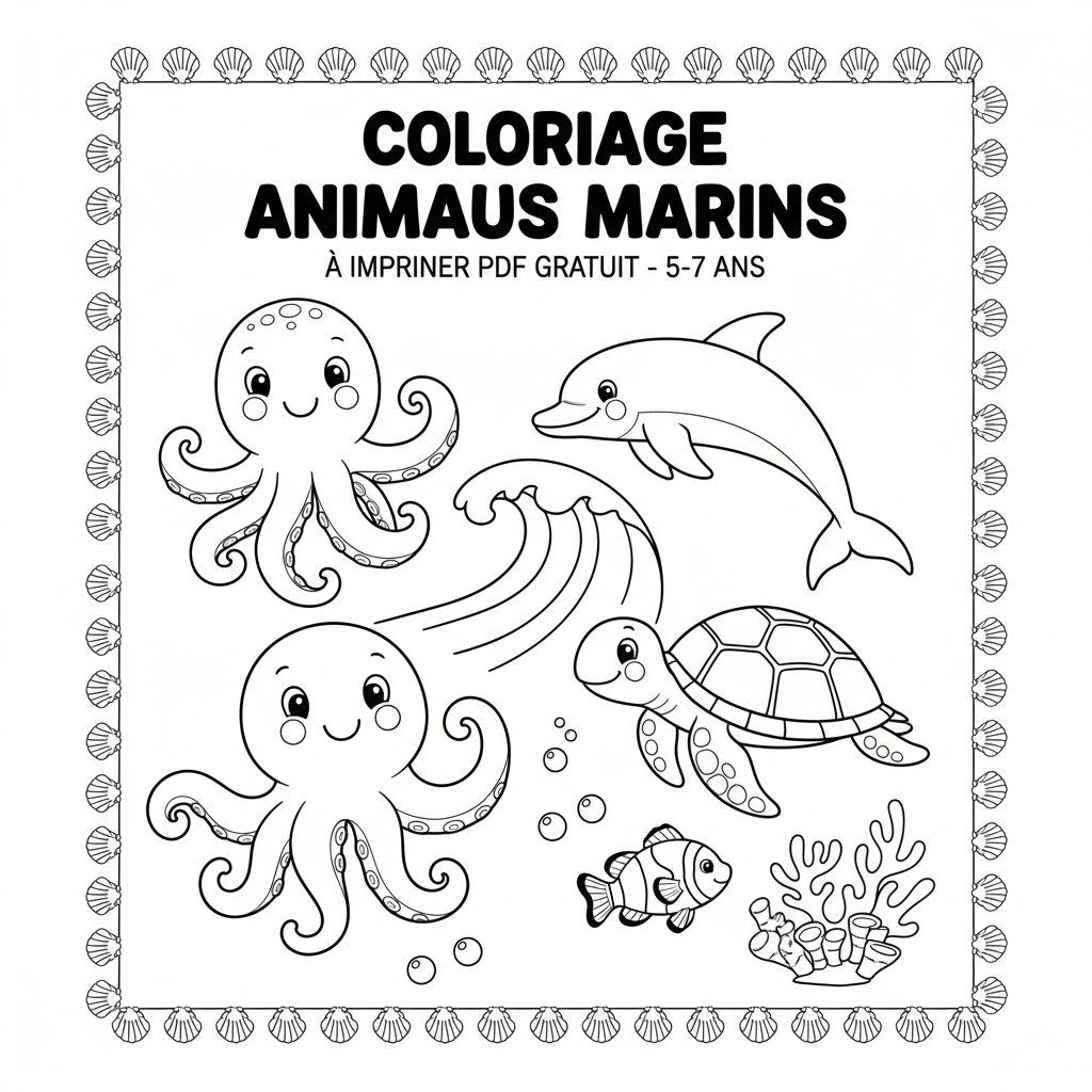 Coloriage coloriage à imprimer pdf gratuit animaux 2