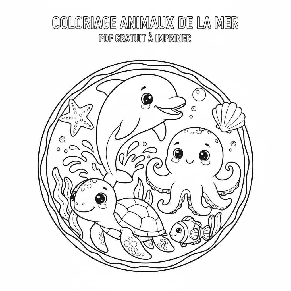 Coloriage coloriage à imprimer pdf gratuit animaux 4