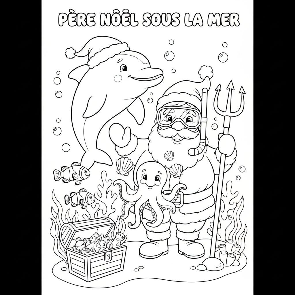 Coloriage coloriage a imprimer pere noel 2
