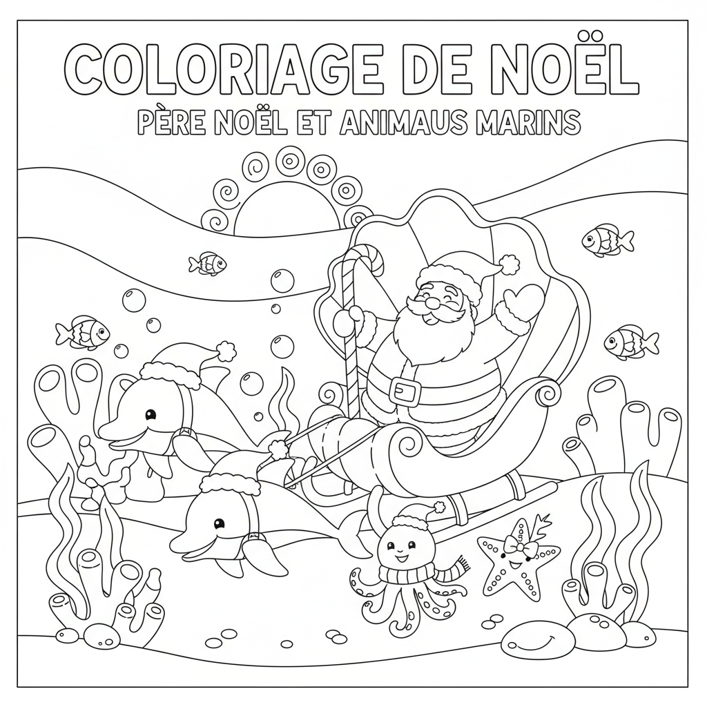Coloriage coloriage a imprimer pere noel 3