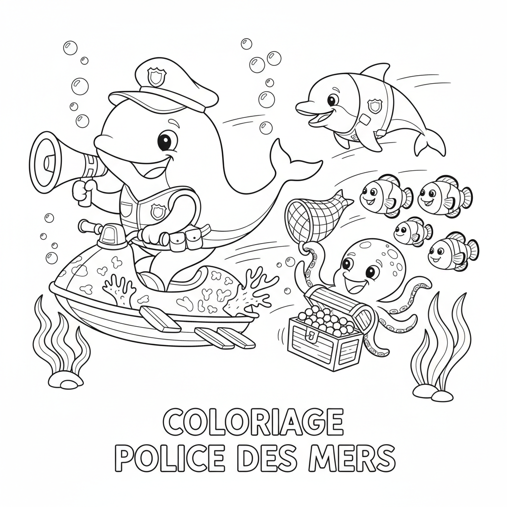 Coloriage coloriage à imprimer police 5