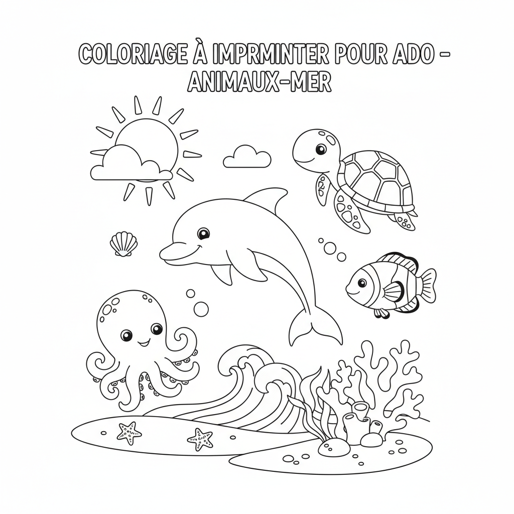 Coloriage coloriage à imprimer pour ado 1