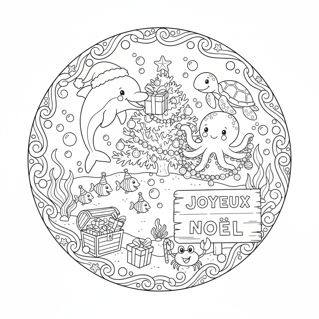 Coloriage coloriage a imprimer pour noel 2