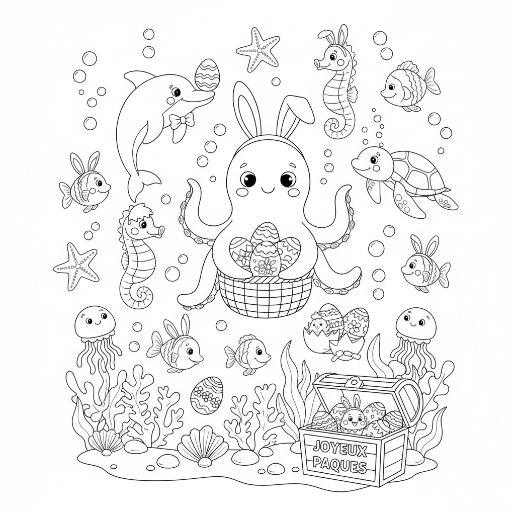 Coloriage coloriage a imprimer pour paques 2