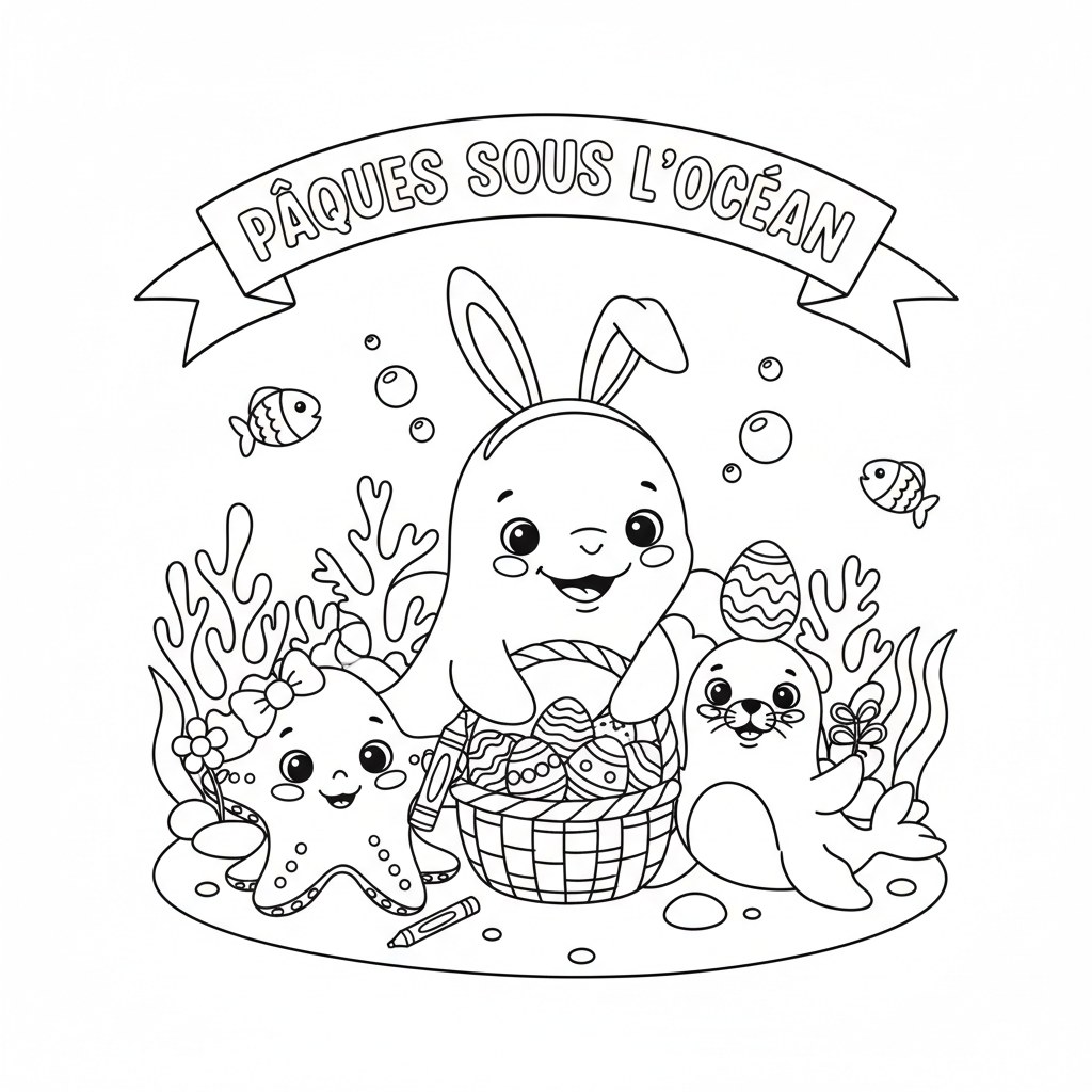 Coloriage coloriage a imprimer pour paques 4