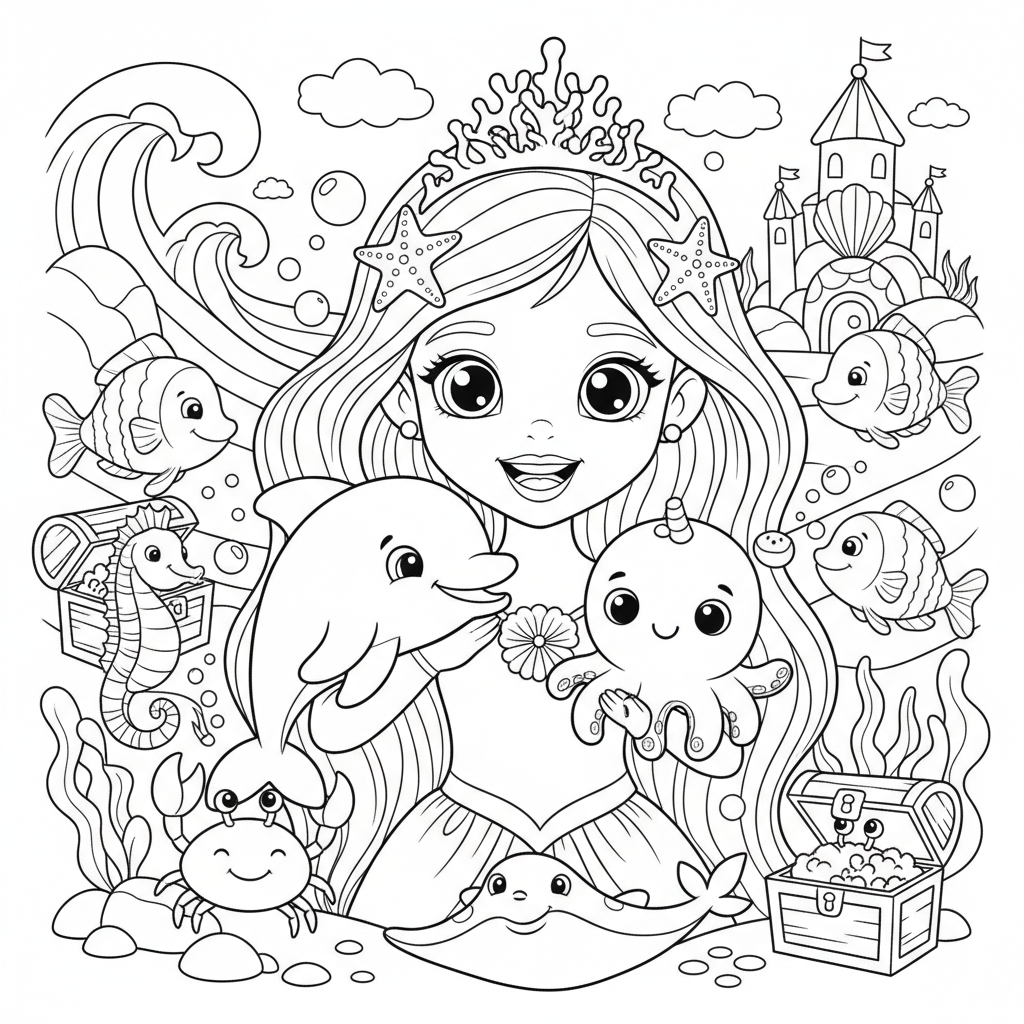 Coloriage coloriage a imprimer princesse 4