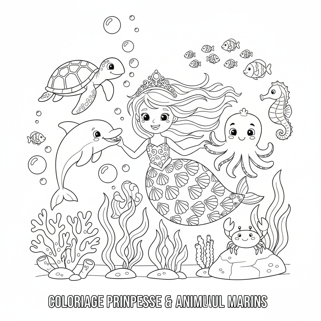 Coloriage coloriage a imprimer princesse 5