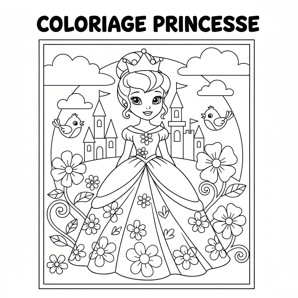 Coloriage À Imprimer Princesses Disney Gratuit à Colorier