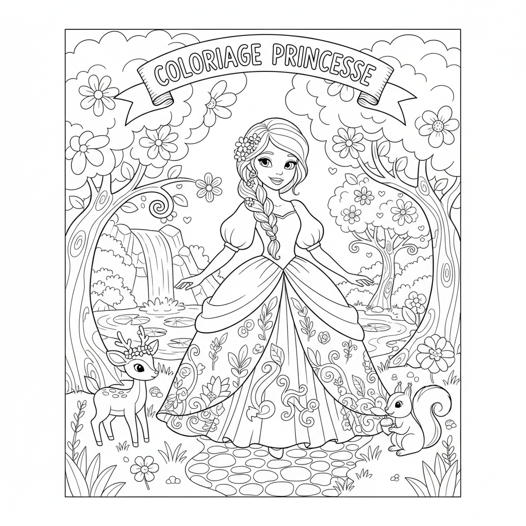 Coloriage coloriage à imprimer princesses disney gratuit 3