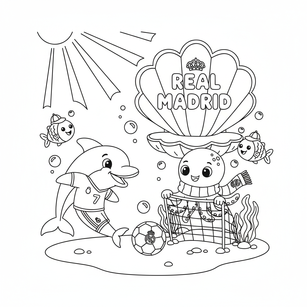 Coloriage Coloriage À Imprimer Real Madrid Gratuit à Imprimer