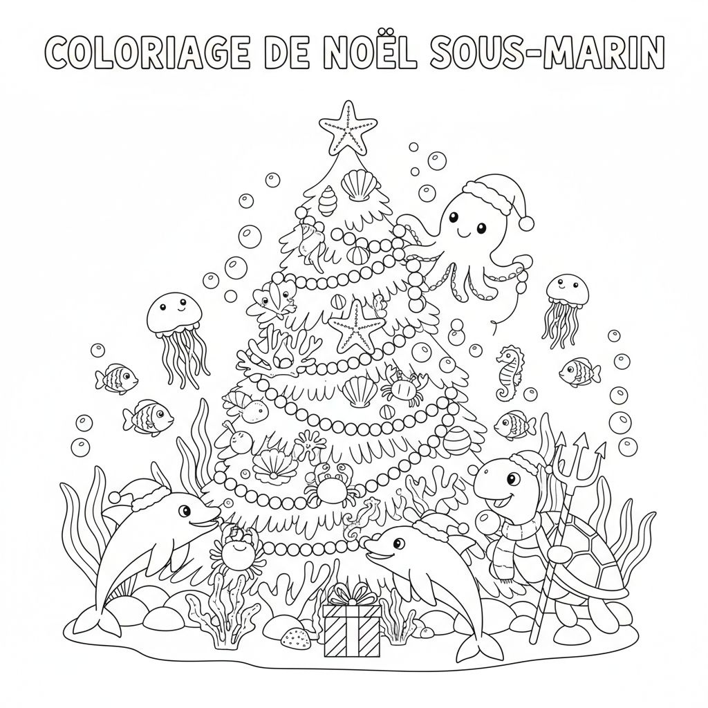 Coloriage coloriage a imprimer sapin de noel 2