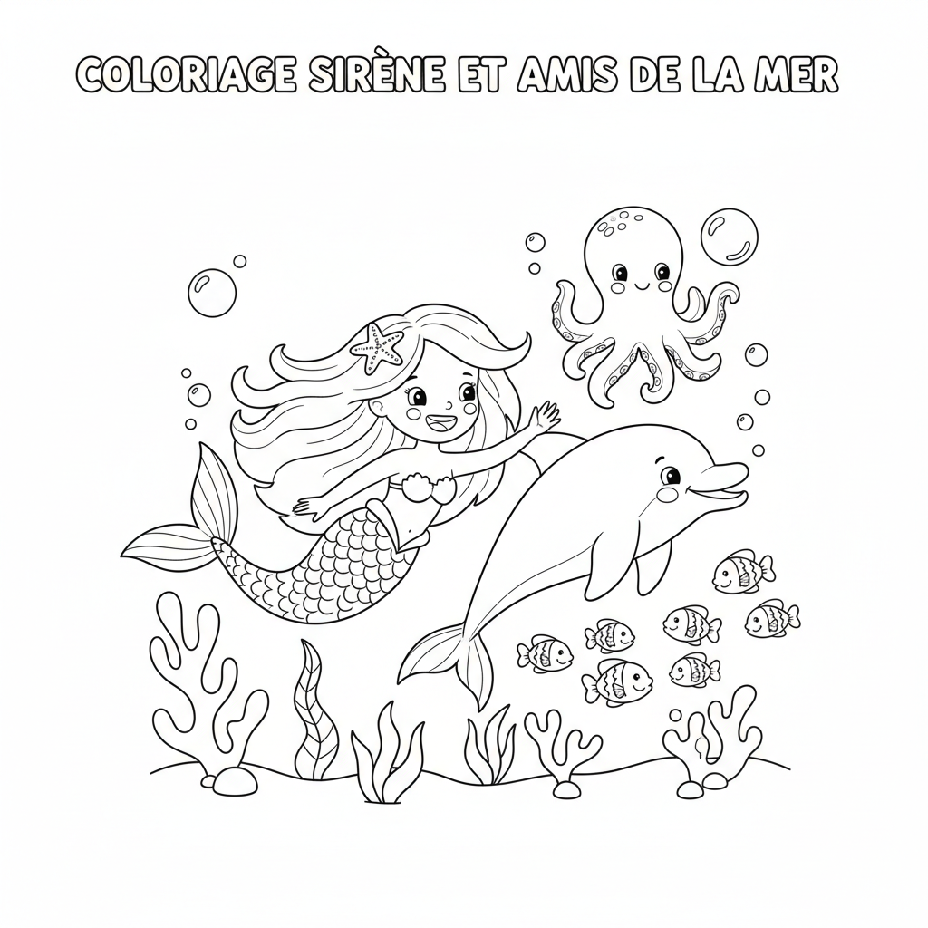 Coloriage coloriage a imprimer sirene 5