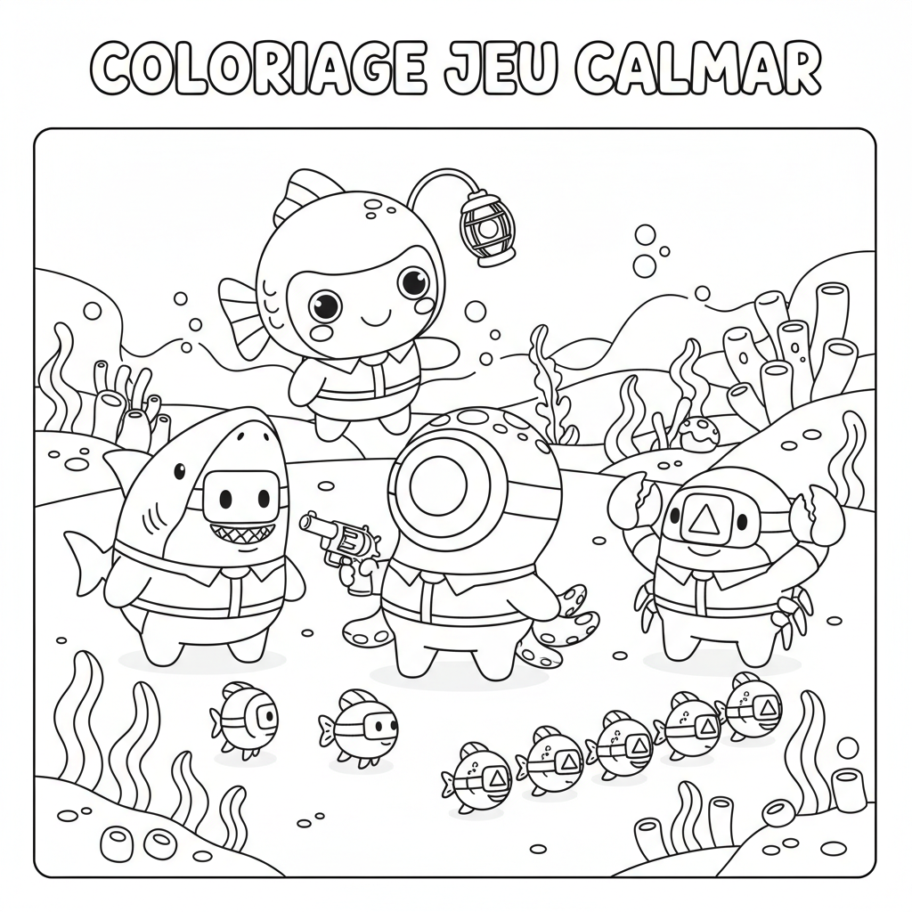 Coloriage coloriage à imprimer squid game 2