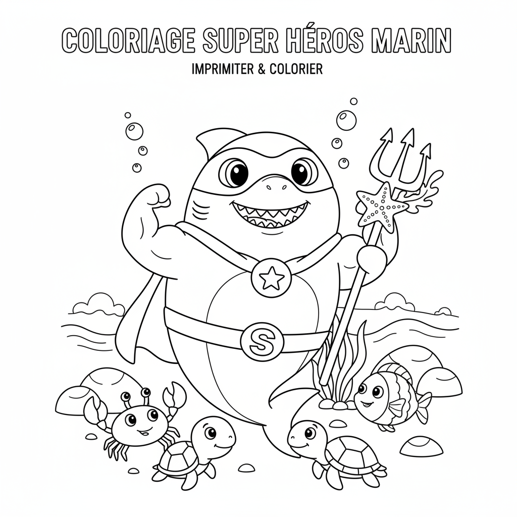 Coloriage À Imprimer Super Héros Gratuit à Imprimer