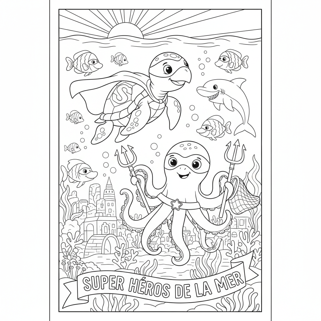 Coloriage coloriage à imprimer super heros 2