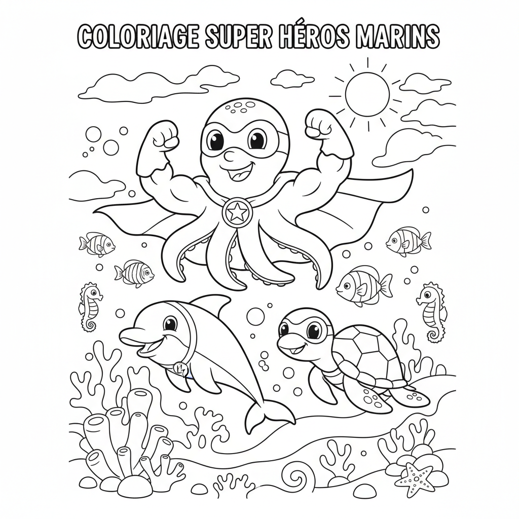 Coloriage coloriage à imprimer super heros 3