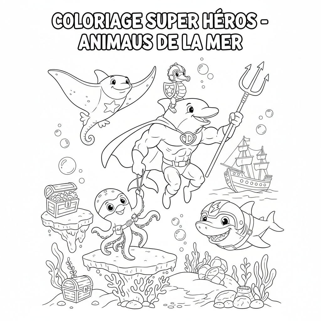Coloriage coloriage à imprimer super heros 5