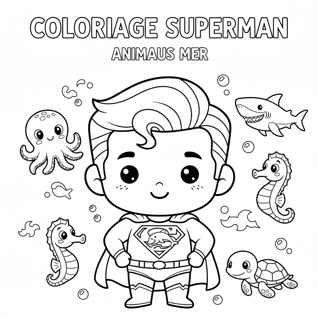 Coloriage coloriage à imprimer superman 4