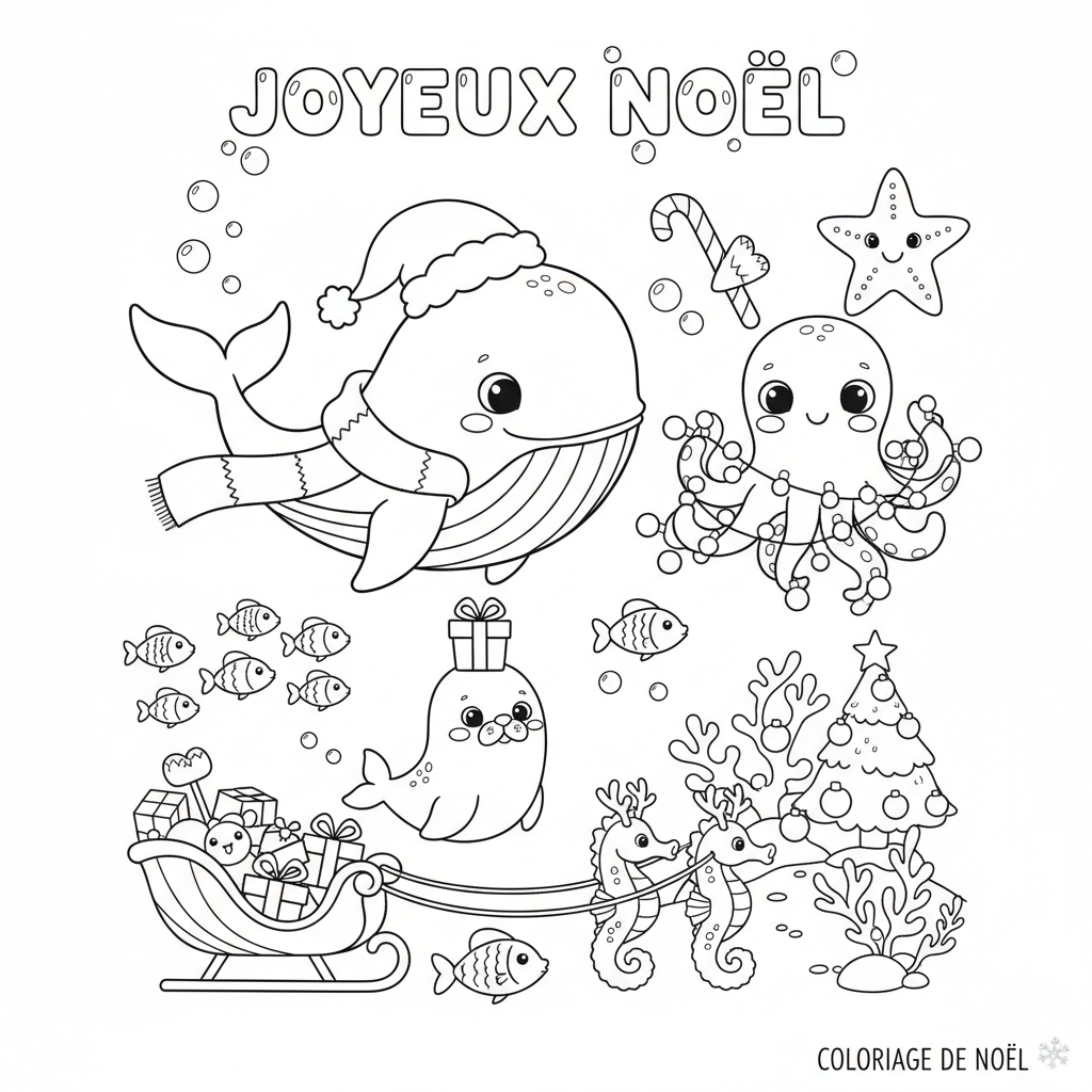 Coloriage coloriage a imprimer sur noel