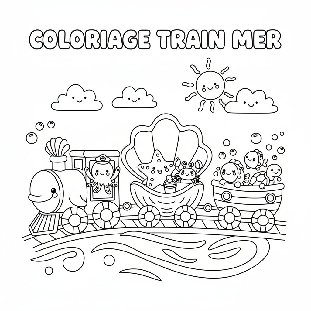 Coloriage Coloriage À Imprimer Train Gratuit à Imprimer