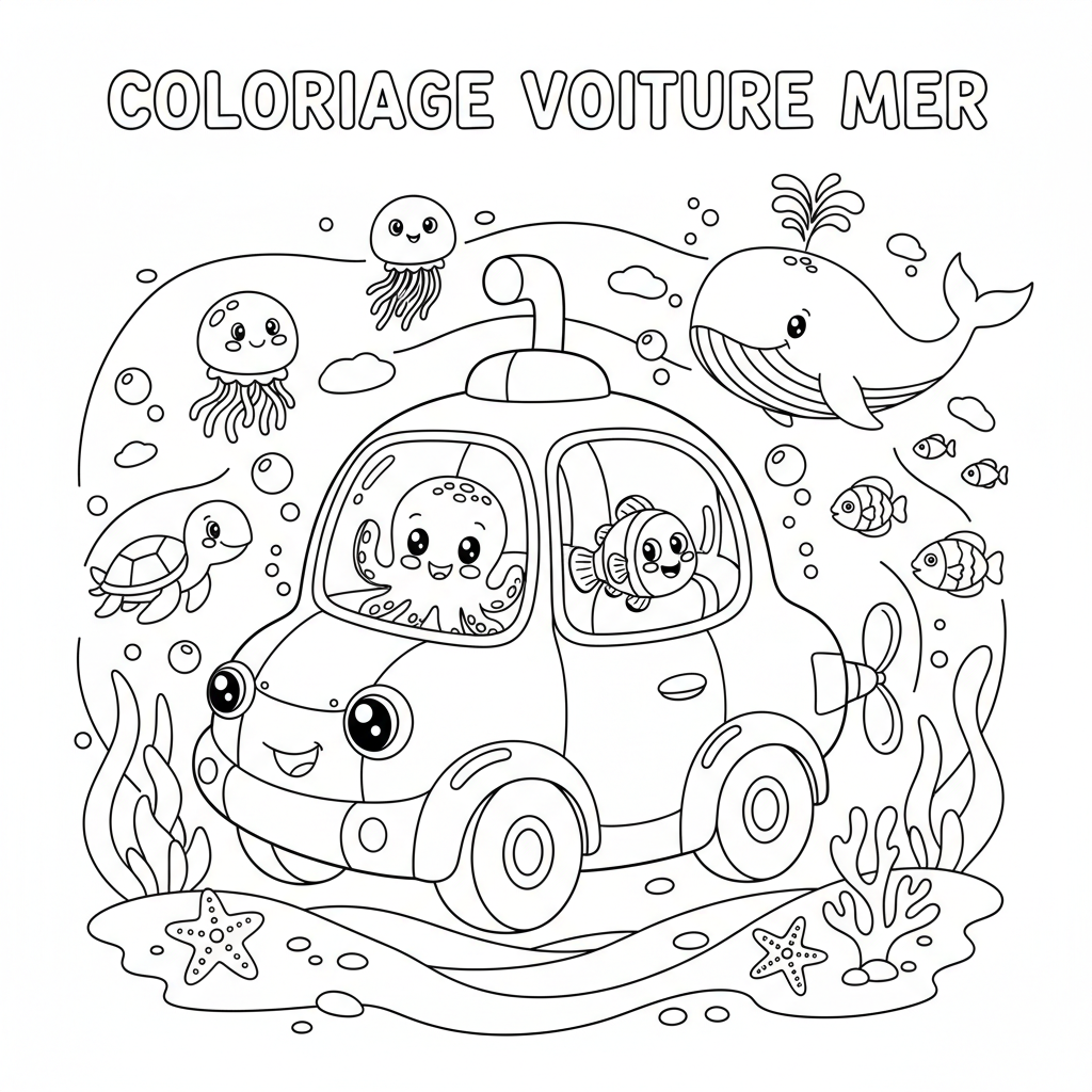 Coloriage coloriage à imprimer voiture 2