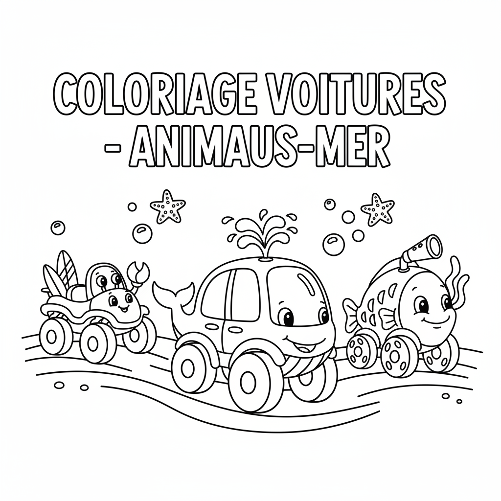 Coloriage À Imprimer Voitures Dessins Gratuits pour Enfants
