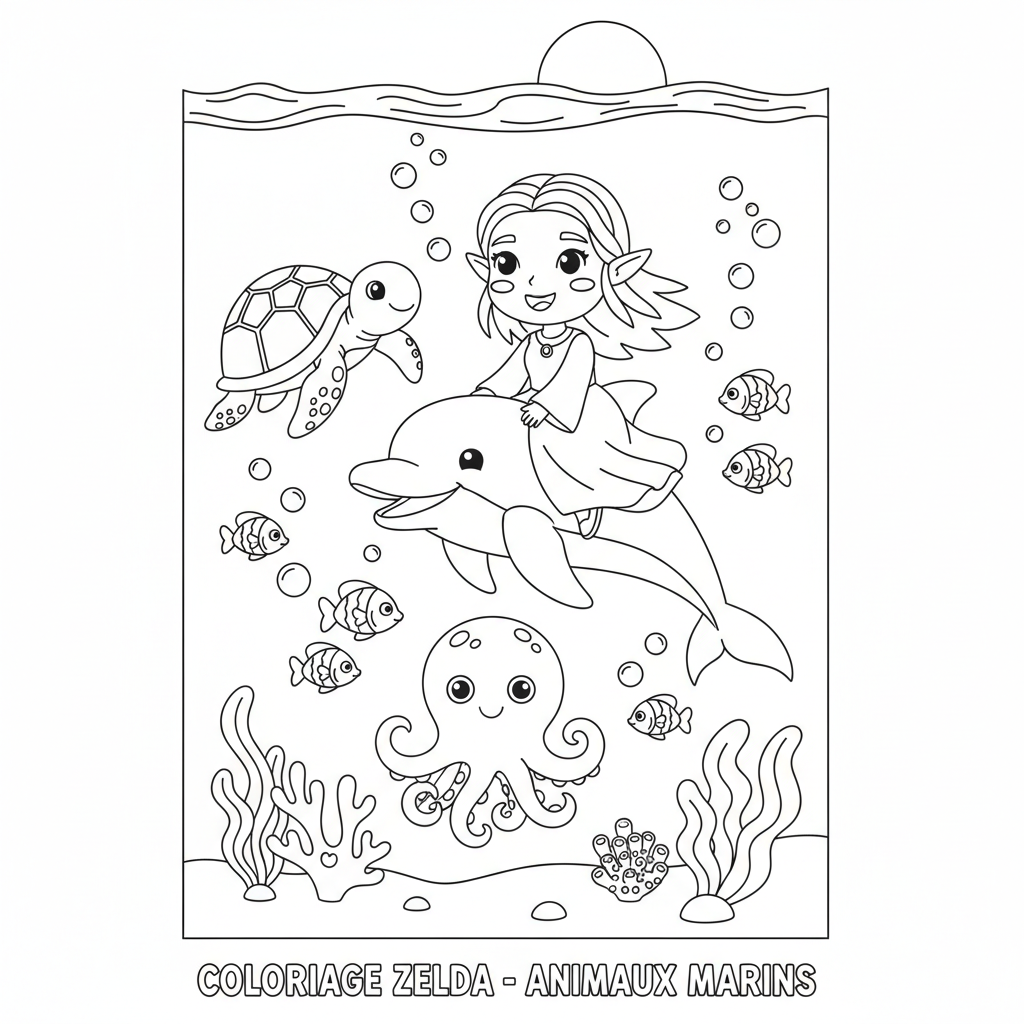 Coloriage coloriage à imprimer zelda 3