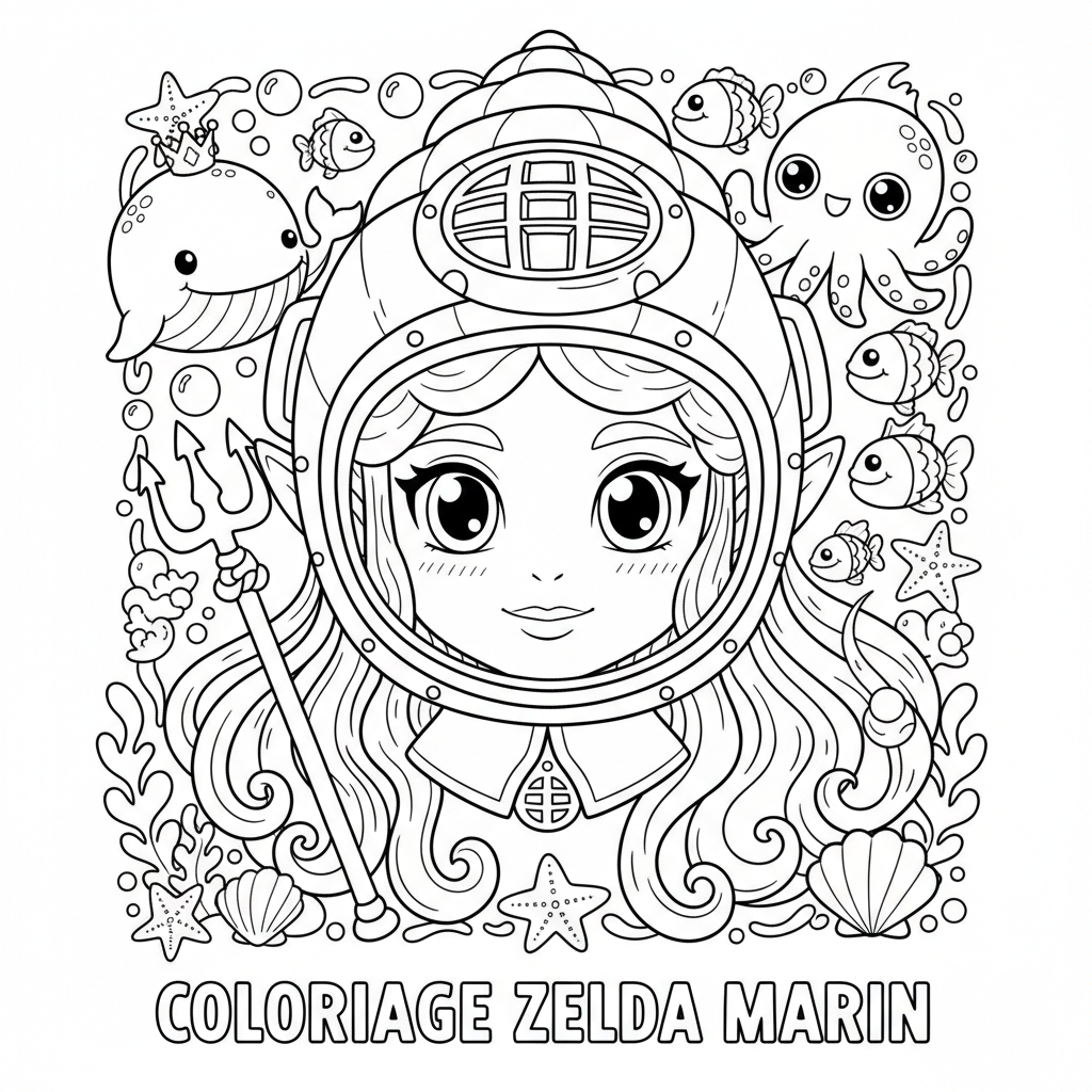 Coloriage coloriage à imprimer zelda 4
