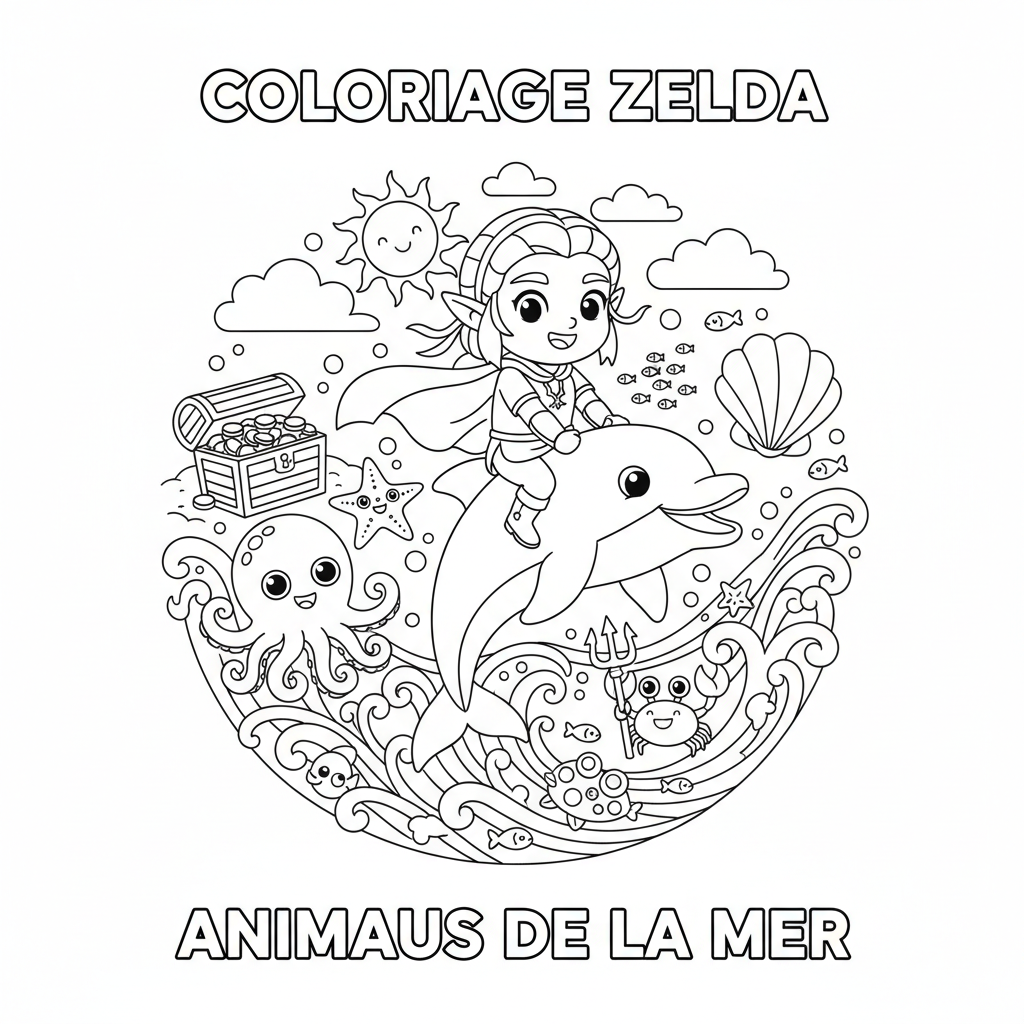 Coloriage coloriage à imprimer zelda 5