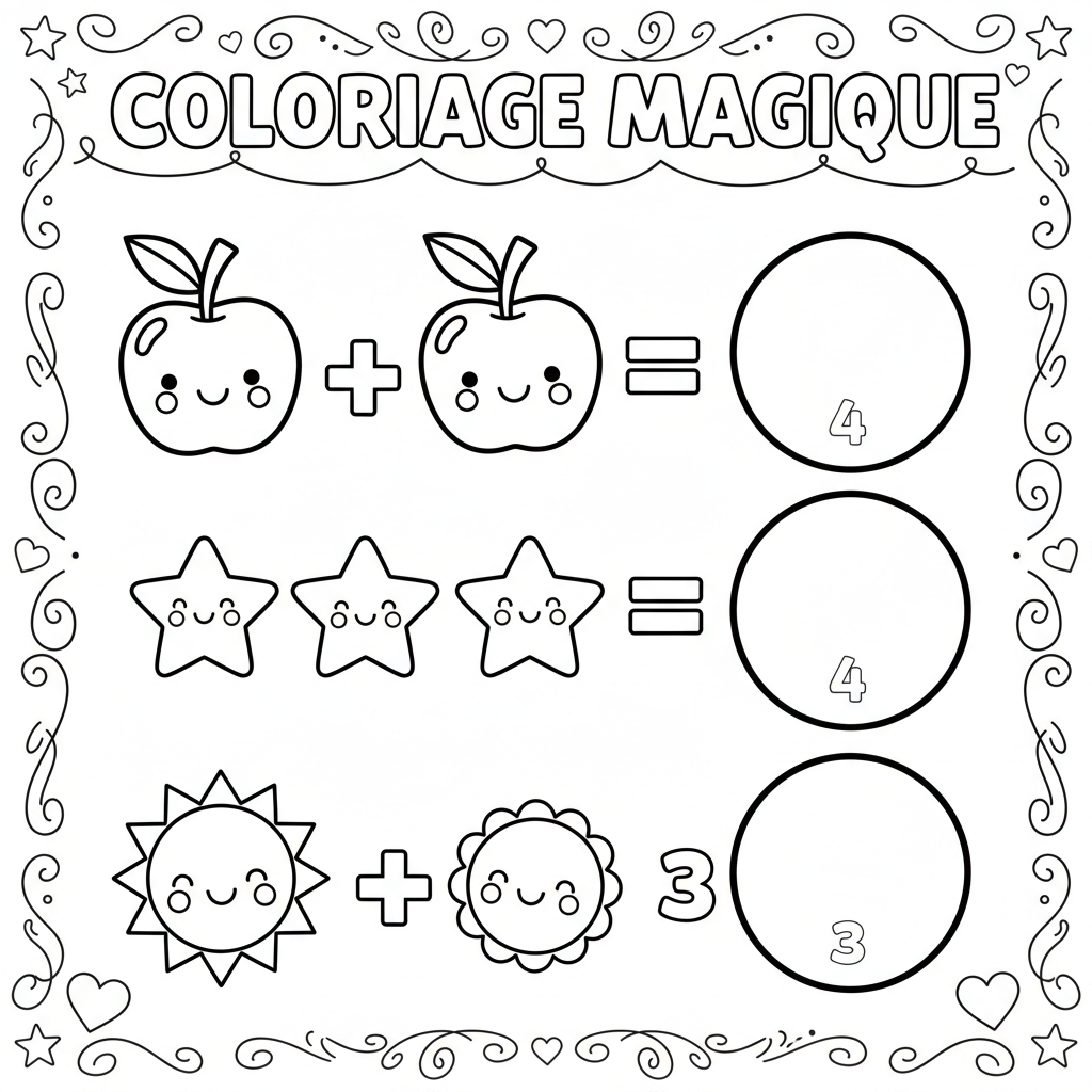 Coloriage coloriage additions