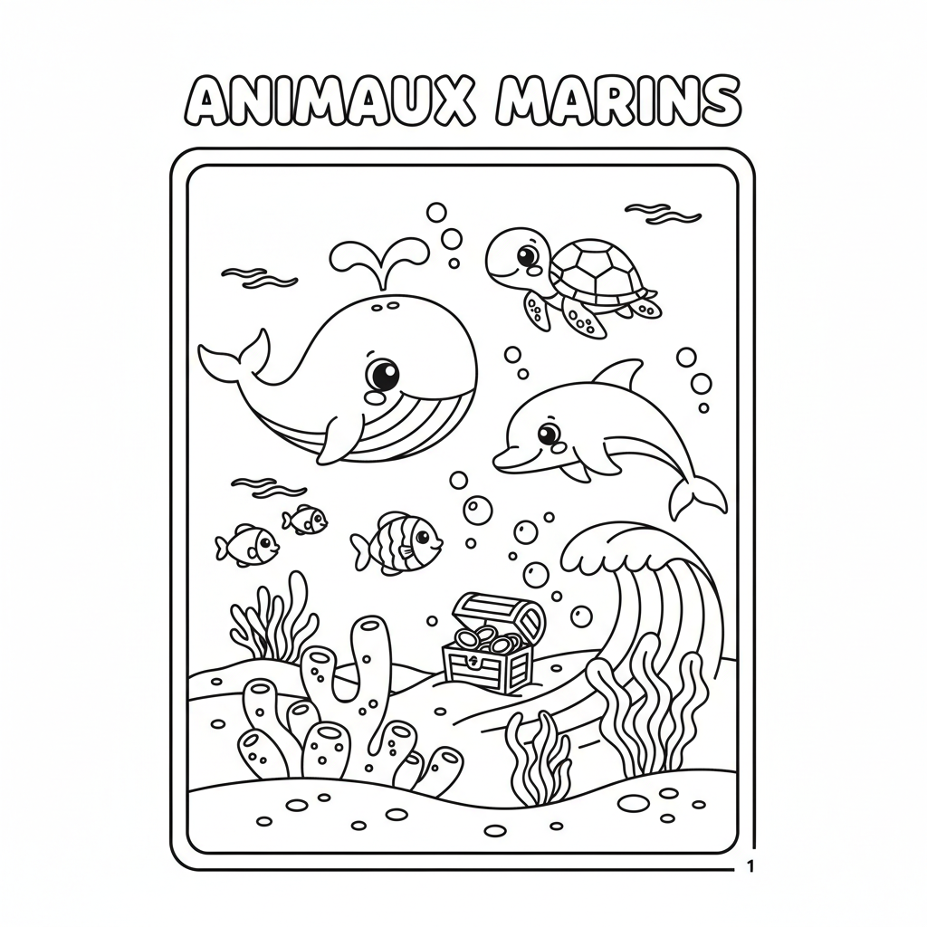 Coloriage Adulte À Imprimer Paysage Marin à Imprimer