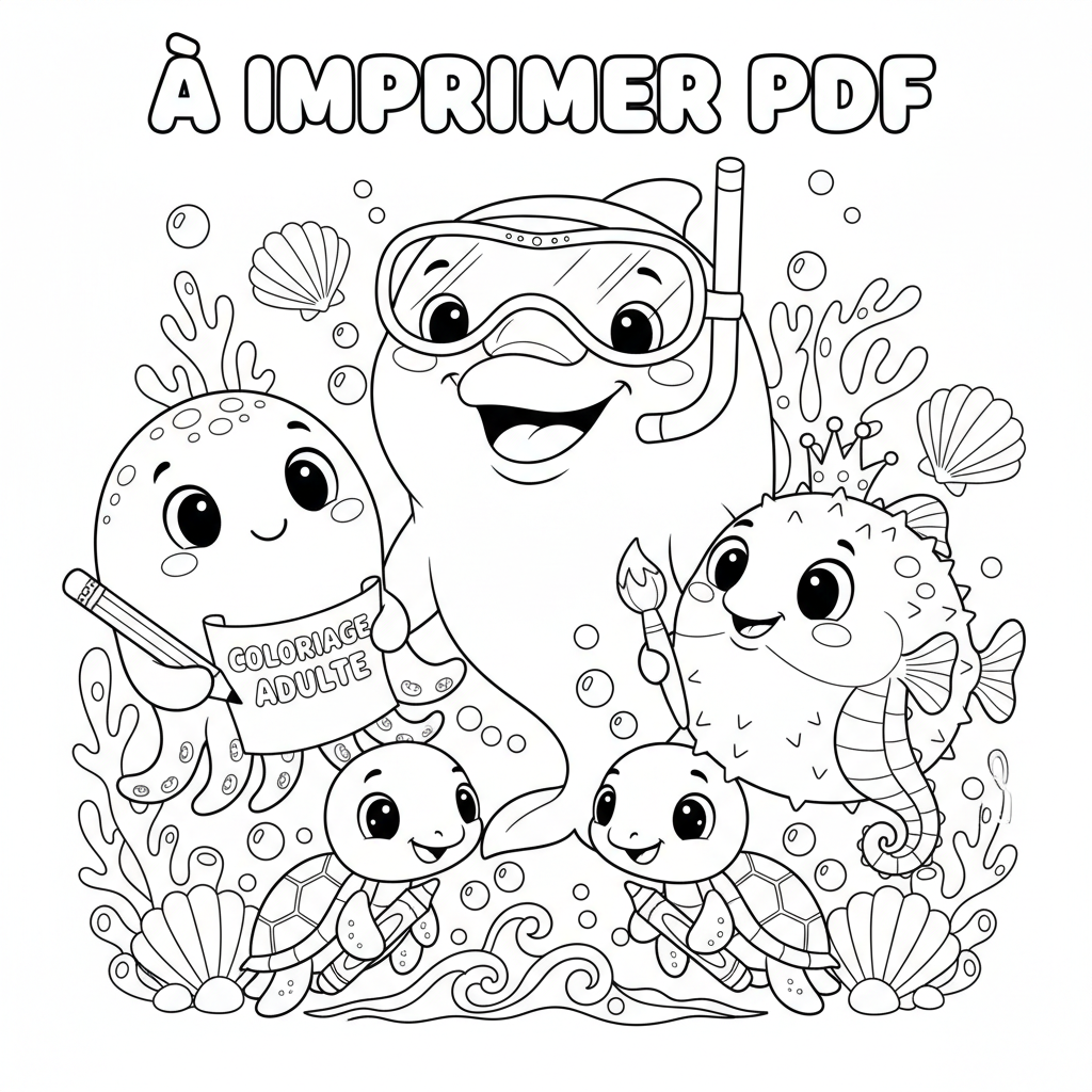 Coloriage coloriage adulte à imprimer pdf 4