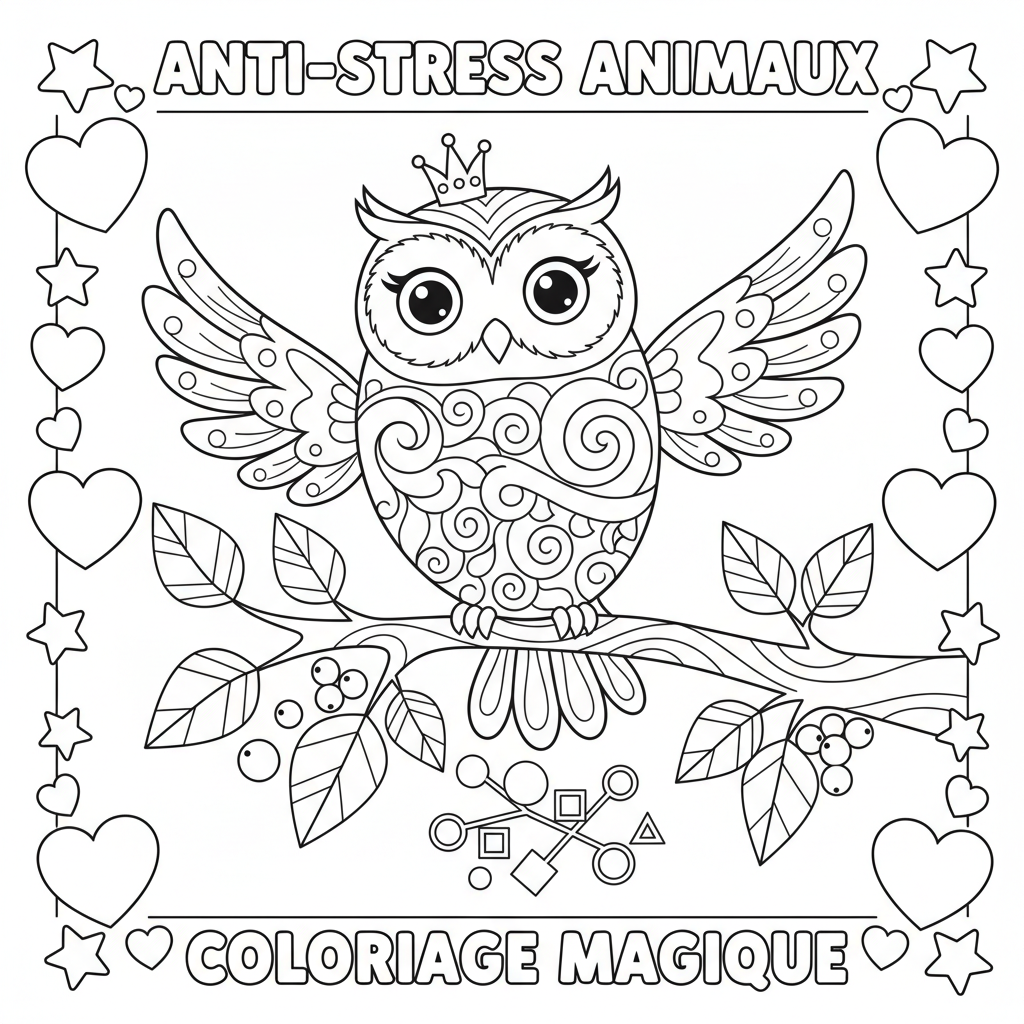 Coloriage coloriage adulte animaux 1