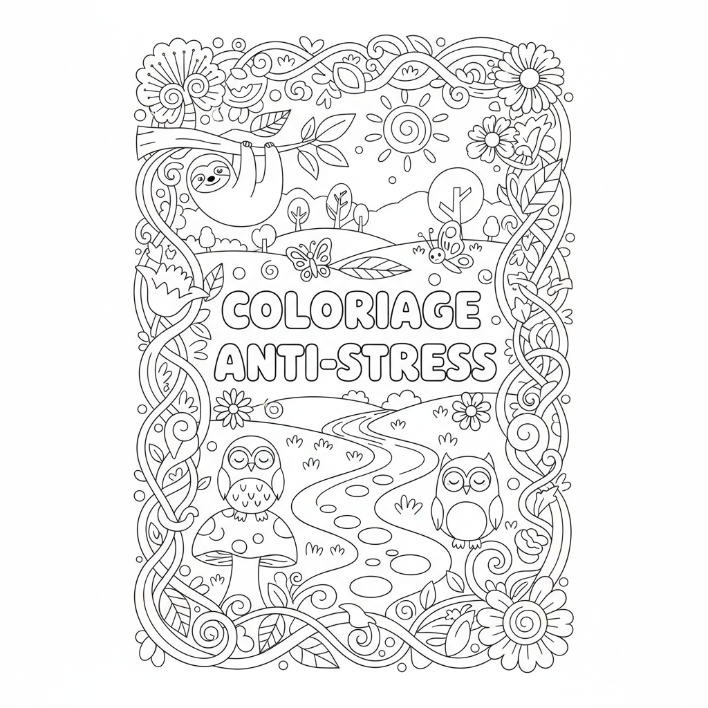 Coloriage coloriage adulte anti-stress 3