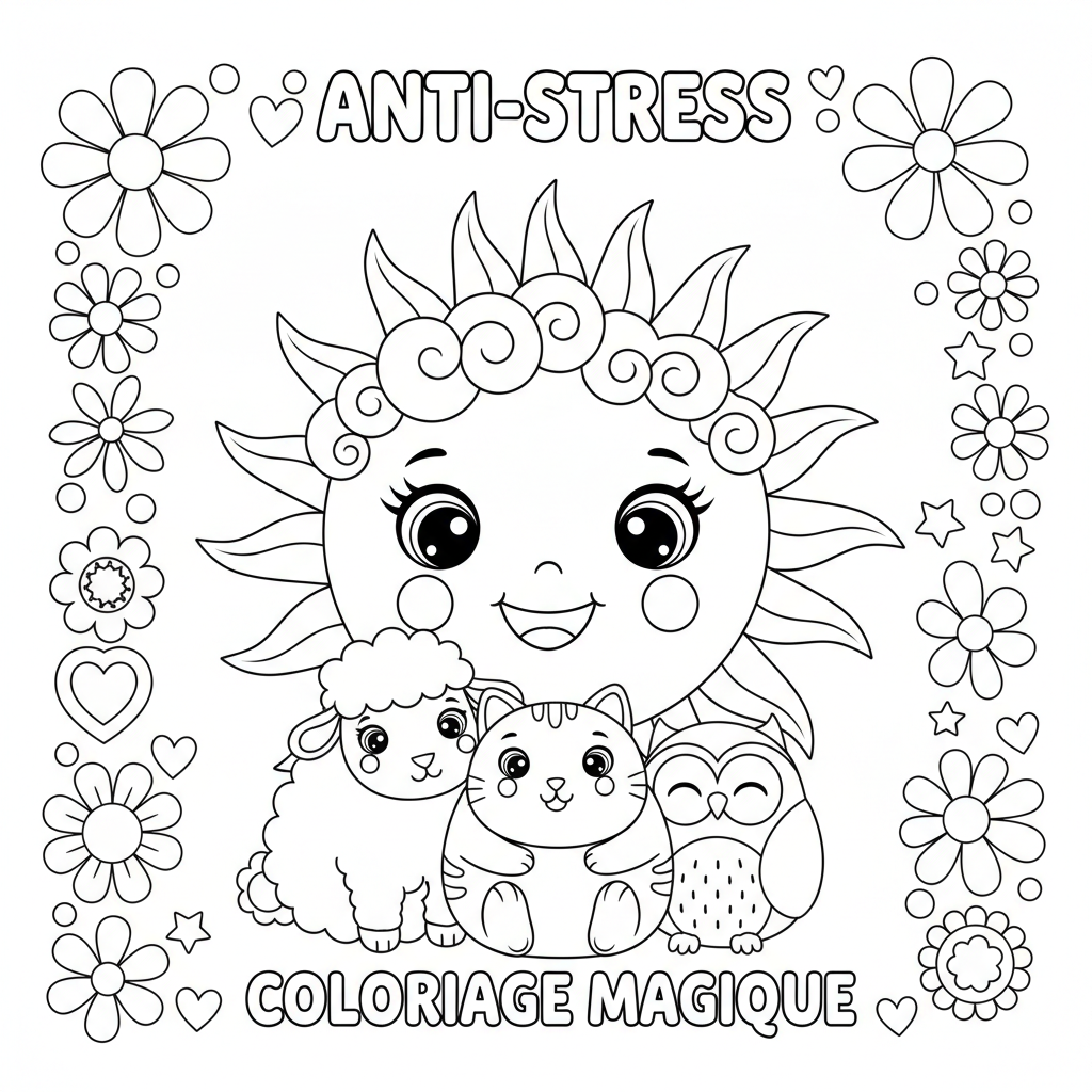 Coloriage coloriage adulte anti stress 4